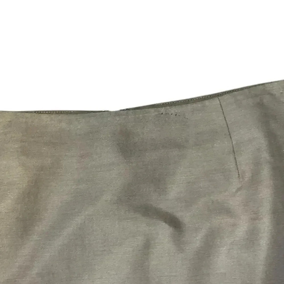 Caslon Knee Length Skirt Size 12 Medium Brown Shell 53% Silk 47% Cotton Work - Picture 11 of 11